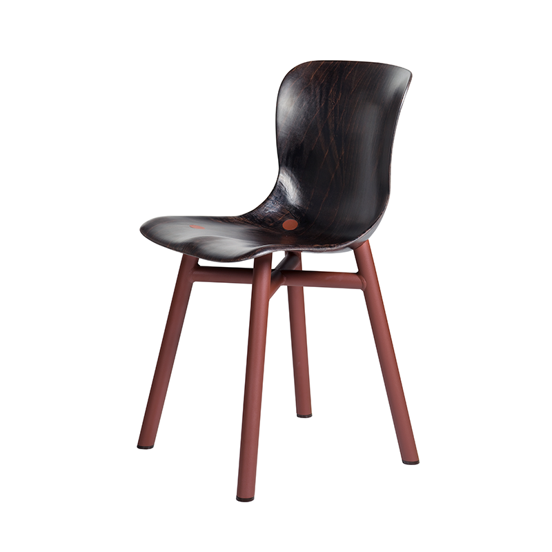 Wendela chair - Rust frame/dark seat