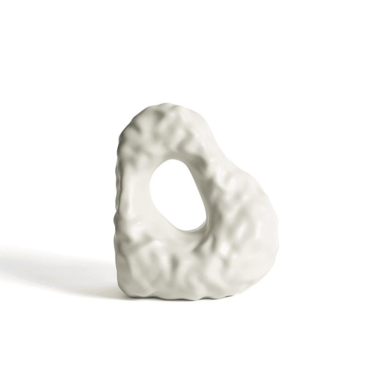WS Boulder Bookend - Ivory