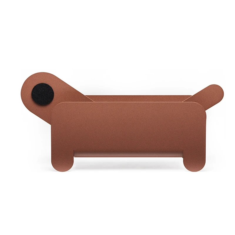 Paper Pet magazine holder - Brick brown