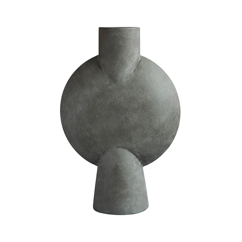 Sphere Vase Bubl Hexa - Dark grey