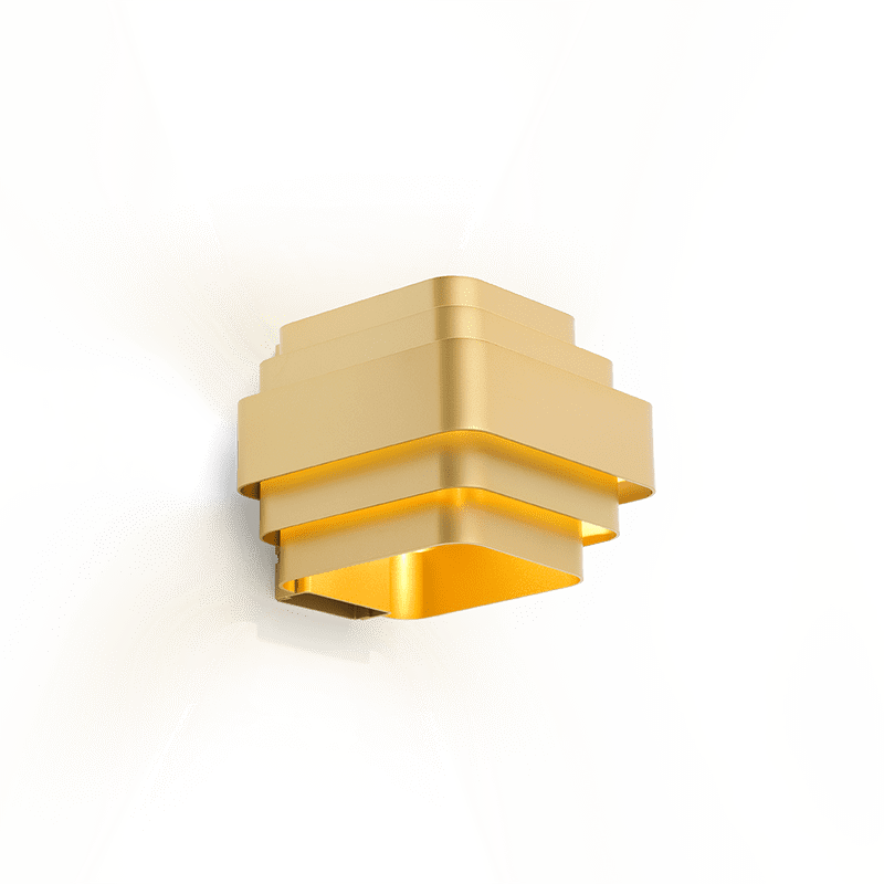 J.J.W. 02 wandlamp - Gold