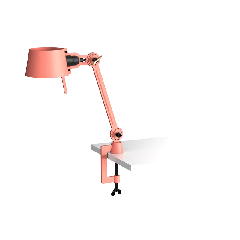 Bolt bureaulamp 1arm small clamp - Daybreak rose