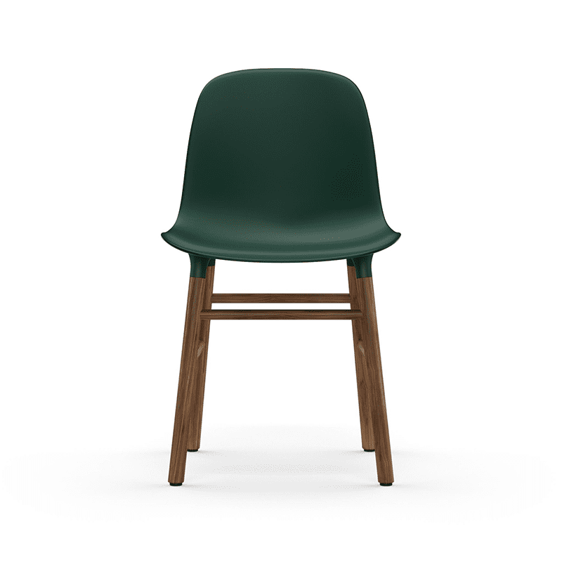 Form Chair Green/Walnut