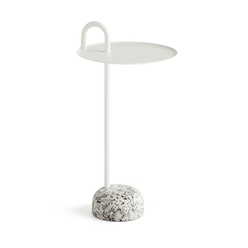 Bowler Side Table - Cream White