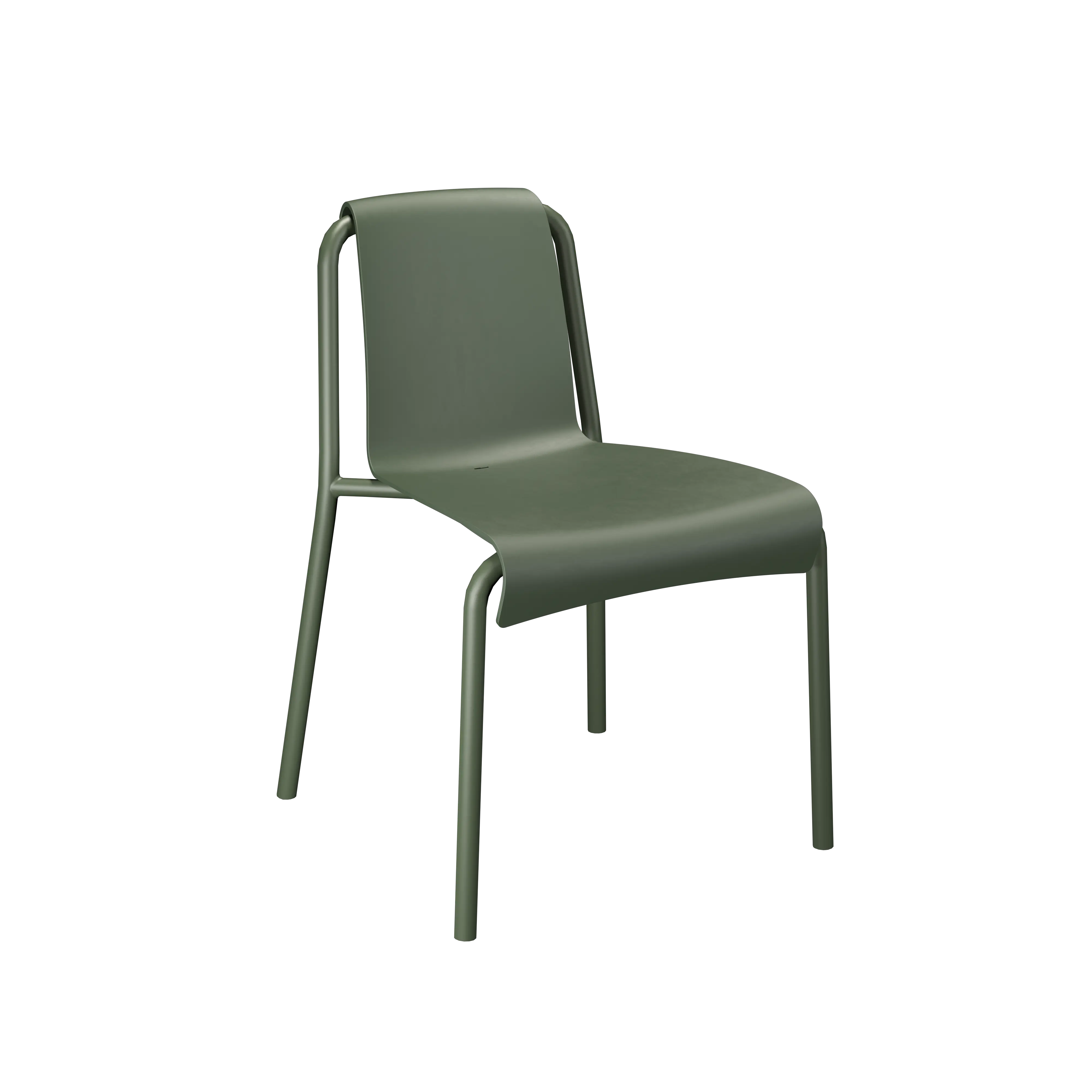Set Nami table green + 2 Nami dining chair olive green