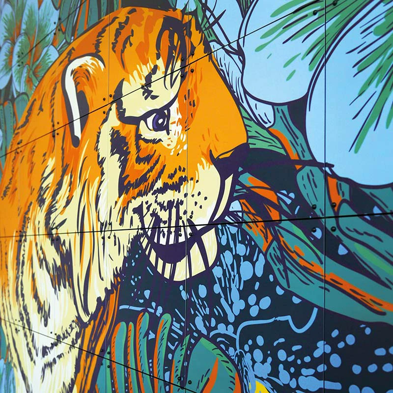Tiger jungle & Toucan family - large