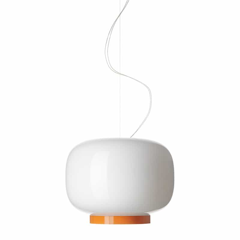 Chouchin 1 Reverse hanglamp - Bianco/arancio