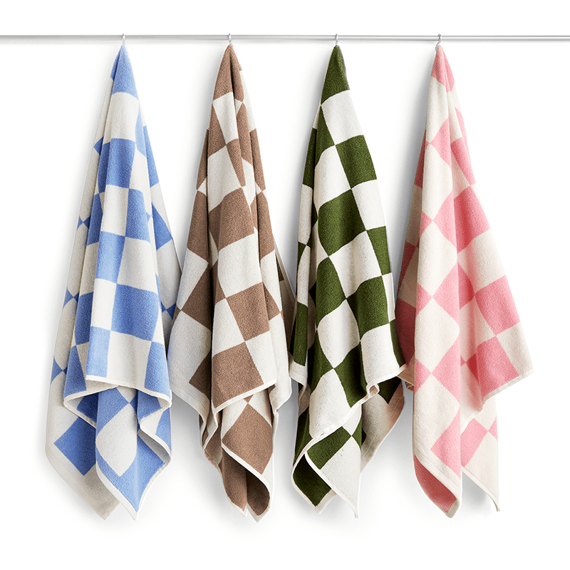Check bath towel - Matcha