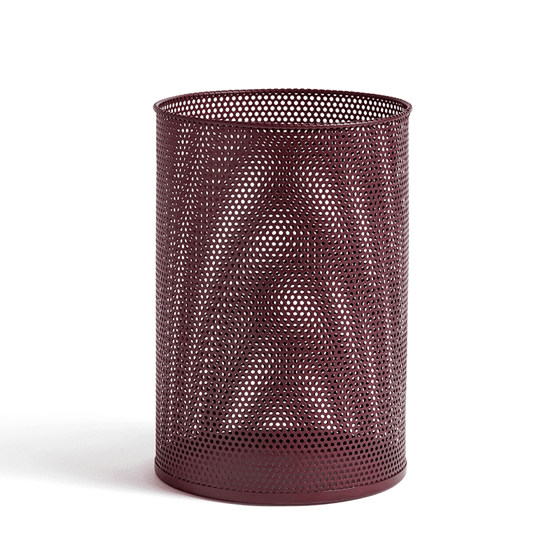 Perforated Bin L - Burgundy