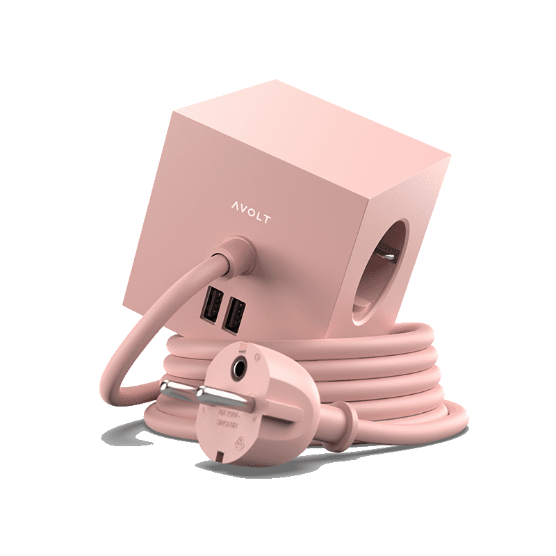 Square 1 USB & Magnet - Old Pink