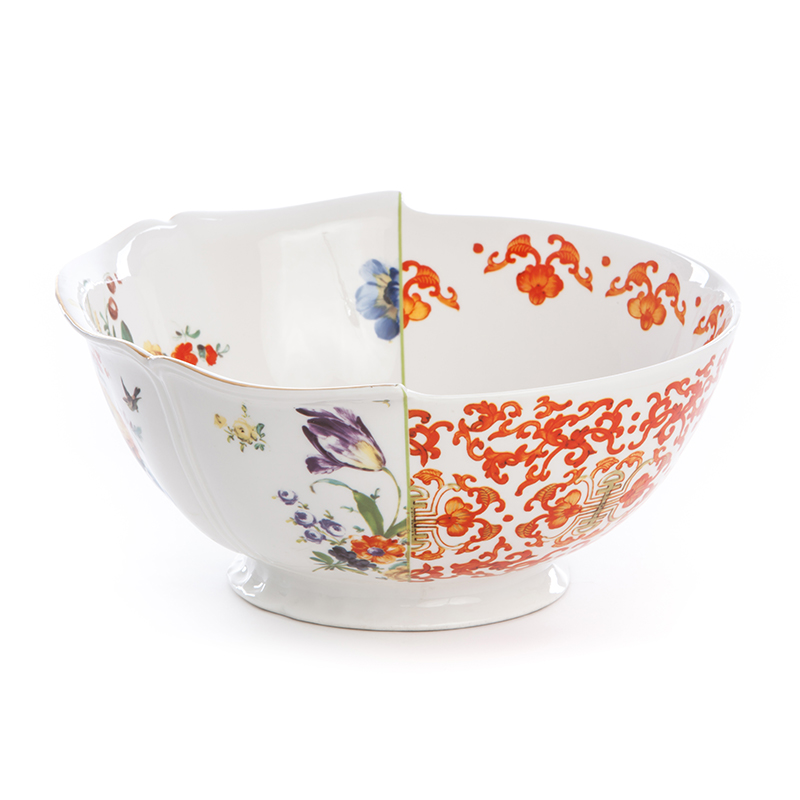 Hybrid-ersilia salad bowl in porcelain
