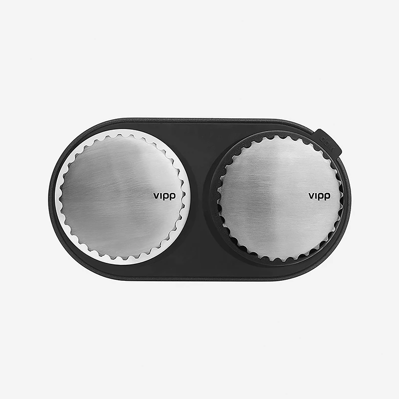 Vipp 263 Salt & pepper mill set - Grey/black