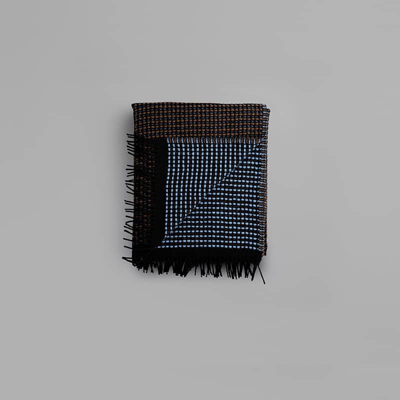 Lofoten large throw - Blue/mulel