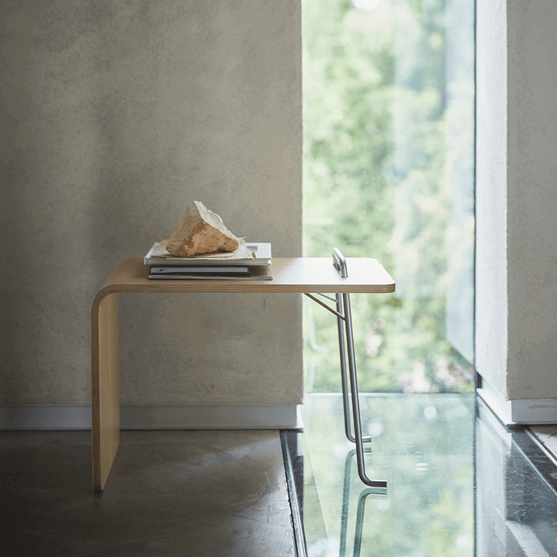 Tag bijzettafel - Stainless/Oak Mist