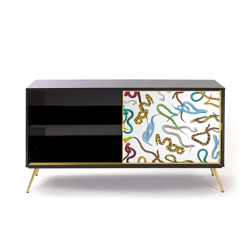 Cabinet in mdf toiletpaper - Snakes Cabinet in mdf toiletpaper - Snakes