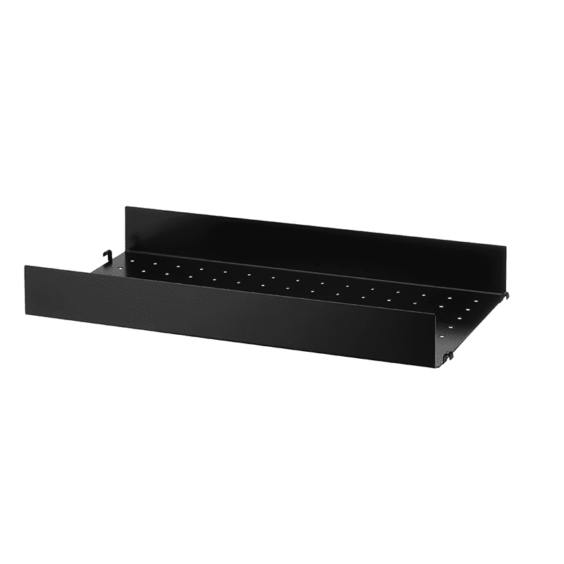 Metal shelf with high edge 58/30