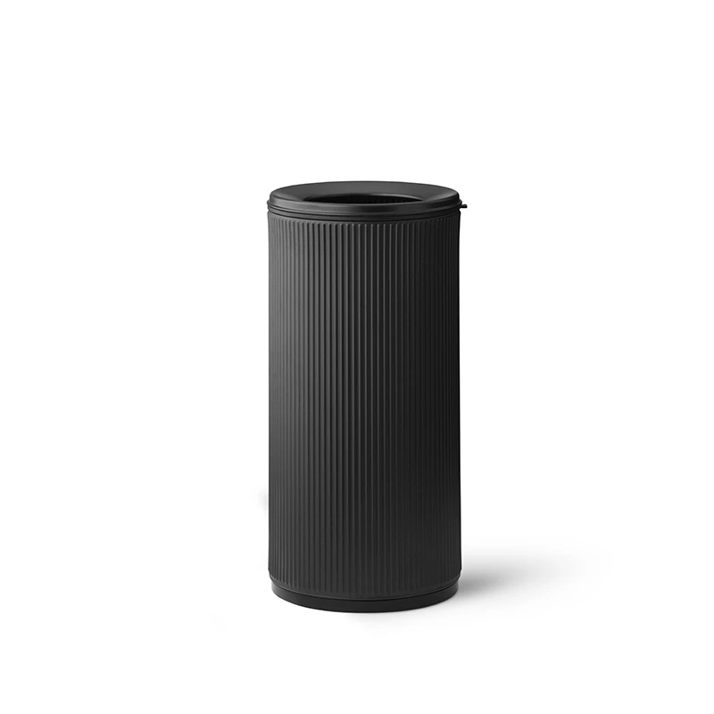 Vipp 18 Open top bin, black with black lid