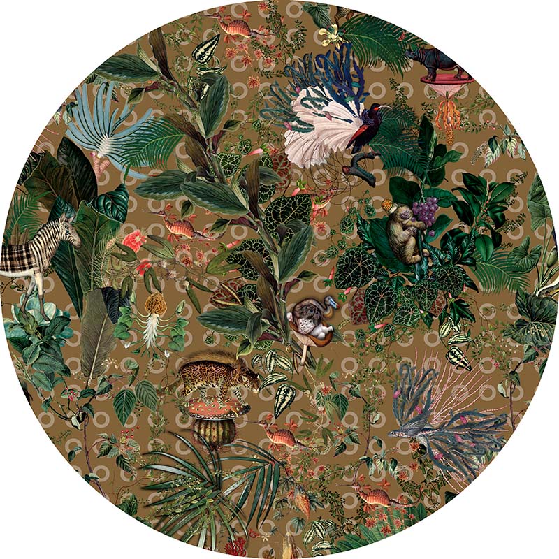Vloerkleed Menagerie of Extinct Animals - Curry