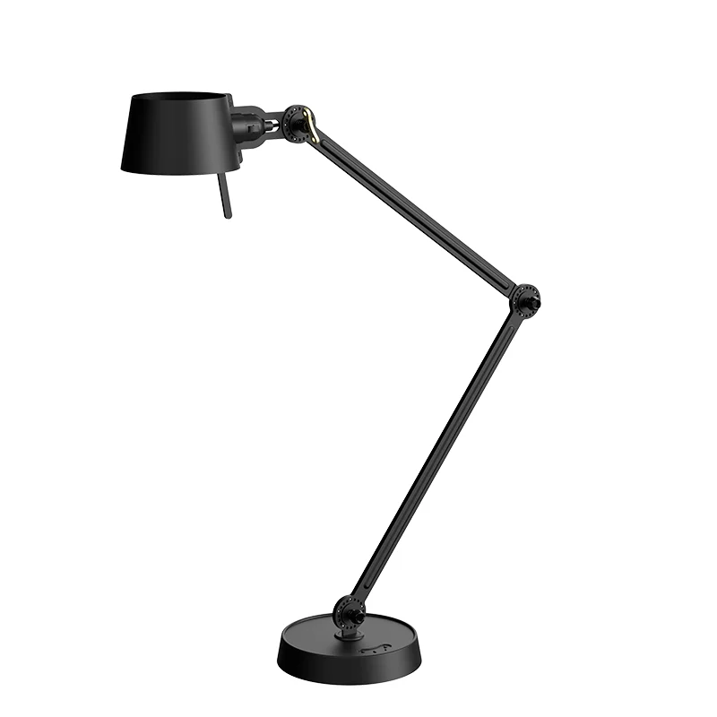 Bolt bureaulamp 2arm foot - Smokey black