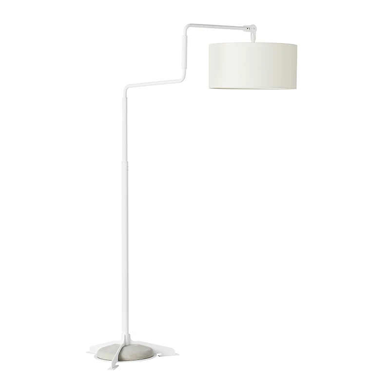 Swivel vloerlamp - White/white