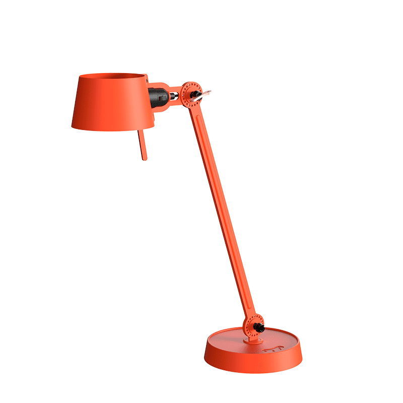 Bolt bureaulamp 1arm foot - Striking orange