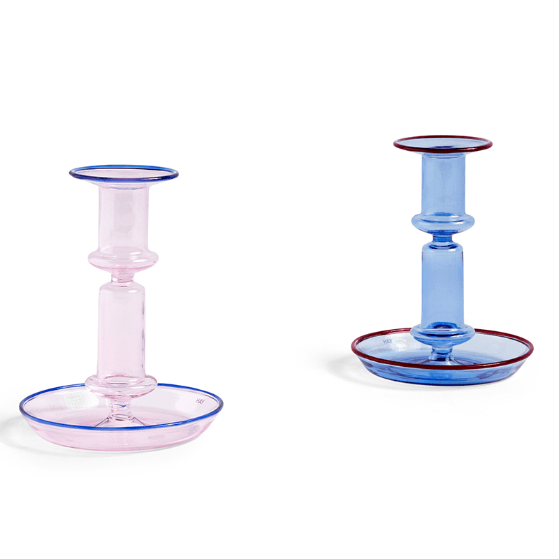 Flare Medium - Pink with blue rim