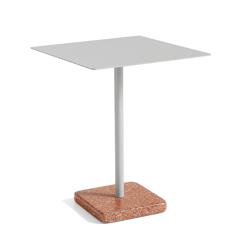 Terrazzo Table Square - Red base