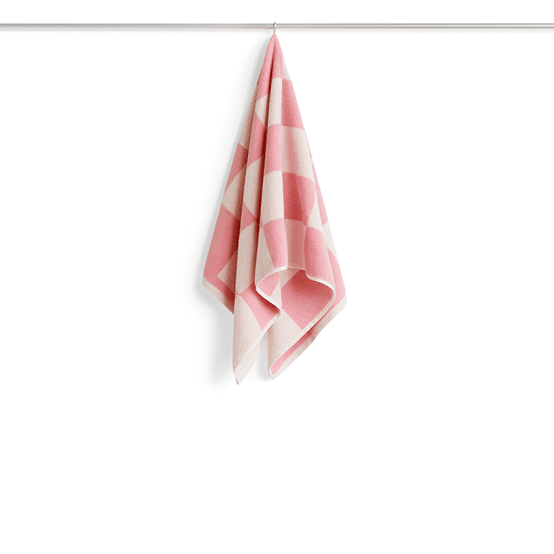 Check hand towel - Pink