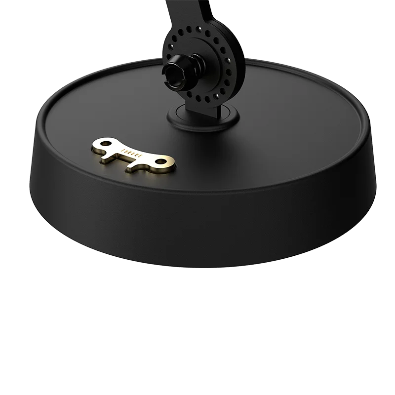 Bolt bureaulamp 2arm foot - Smokey black