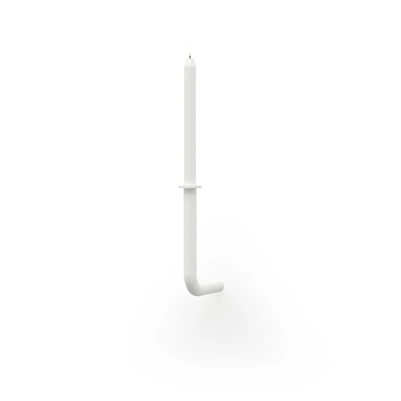 Wall Of Flame Large candleholder - White