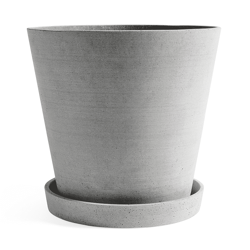 Flowerpot with Saucer XXXL - Grey