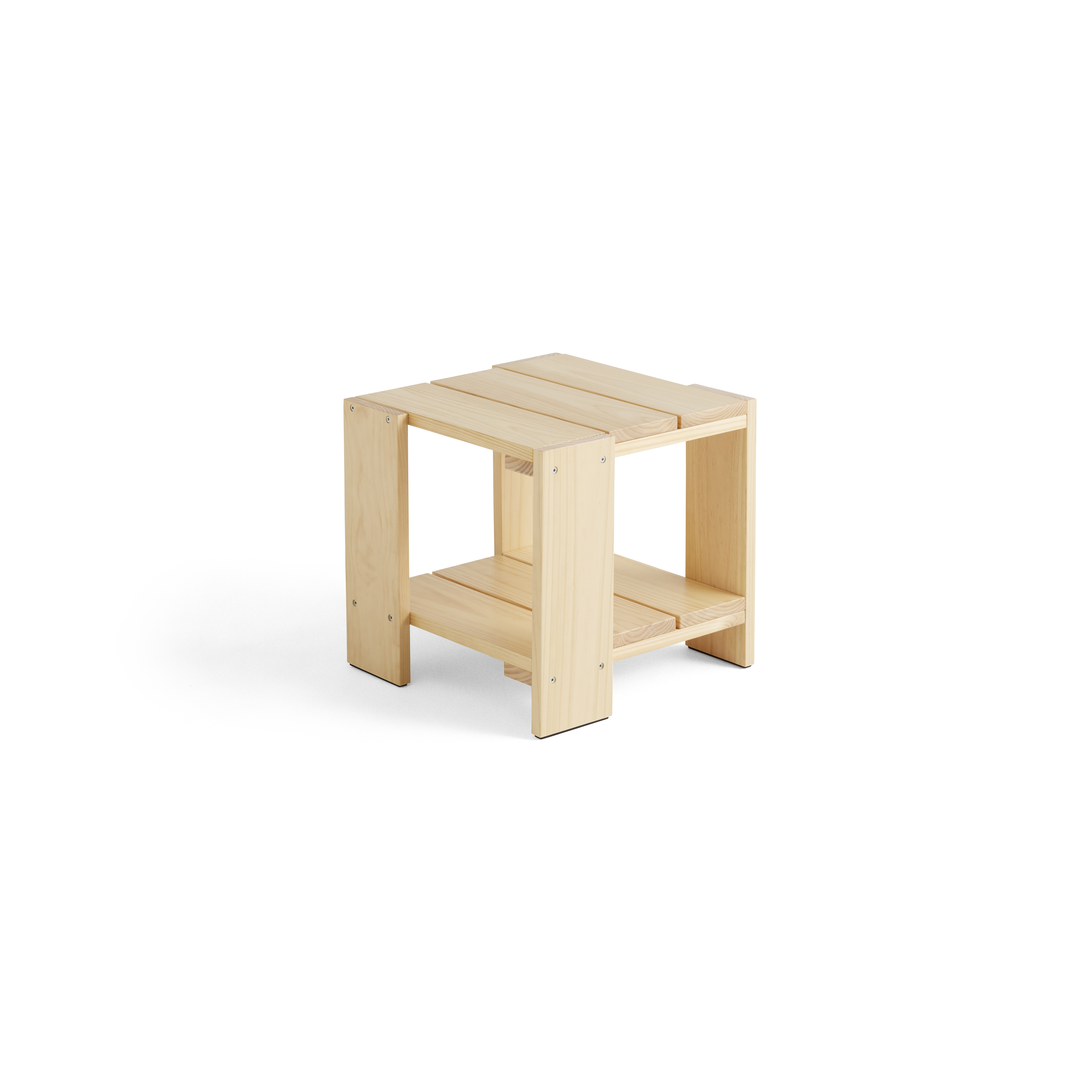 Crate side table - Waterbased lacq pinewood