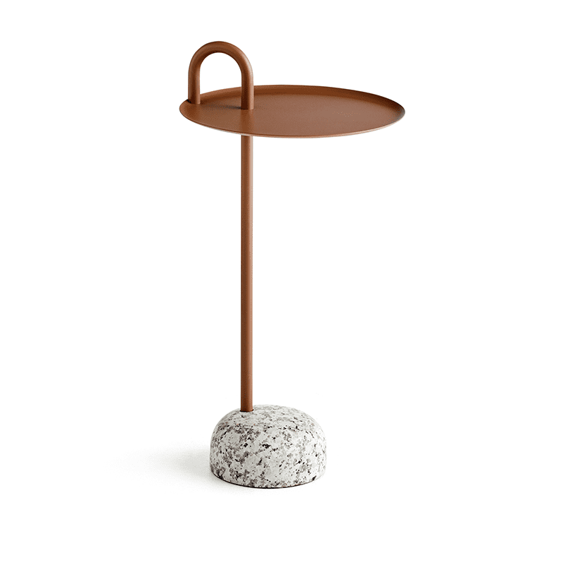 Bowler Side Table - Pale Brown