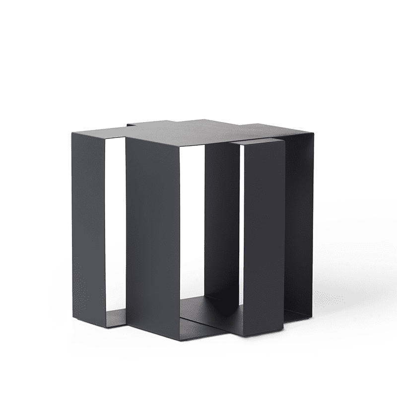Shifted Square sidetable - Dark Grey