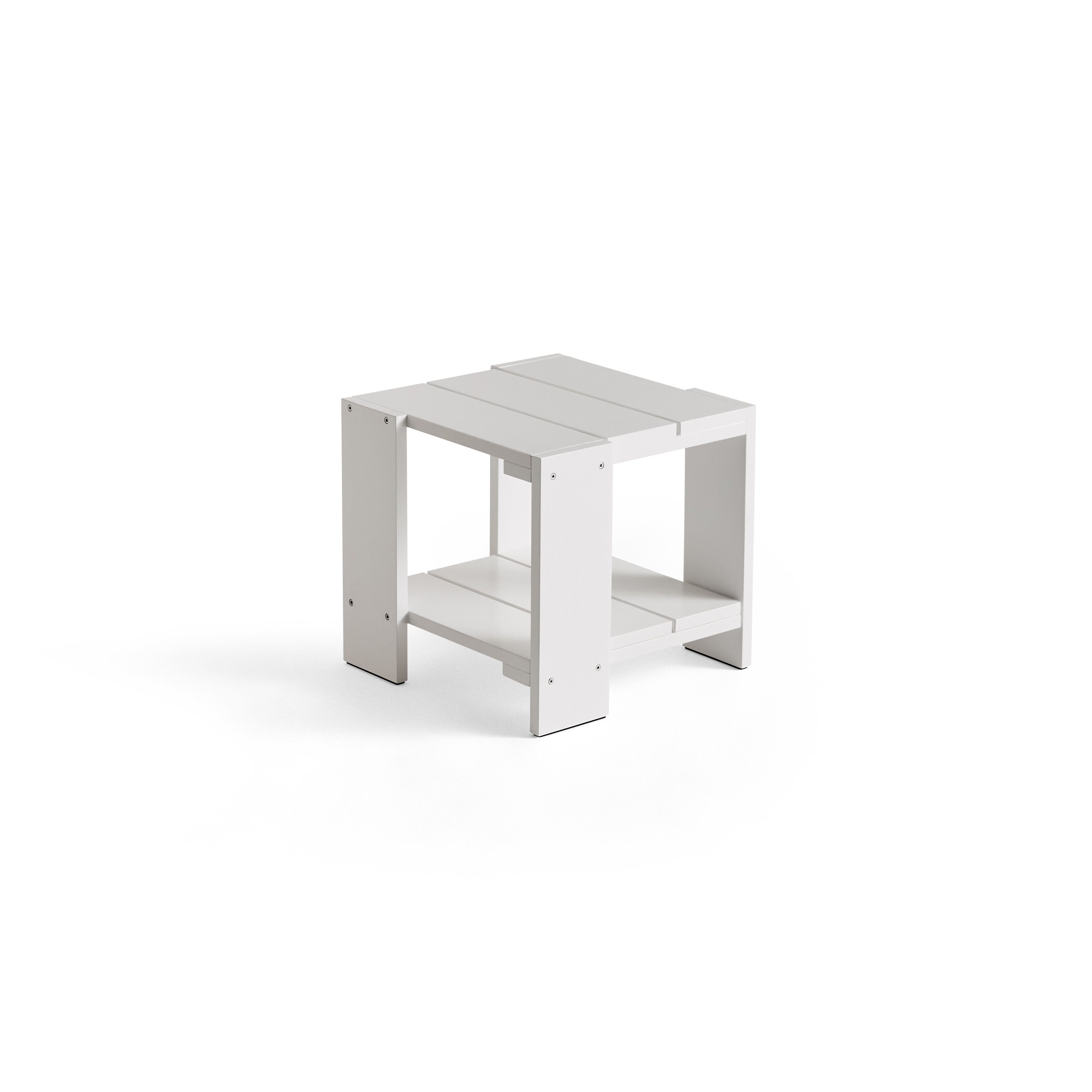 Crate side table - White waterbased lacq pinewood