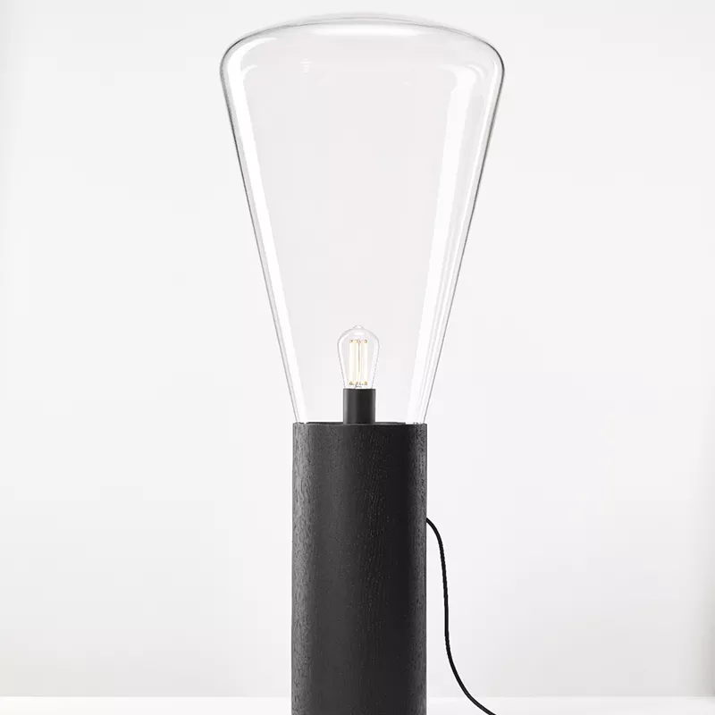 Muffins 02 vloerlamp - Stained black