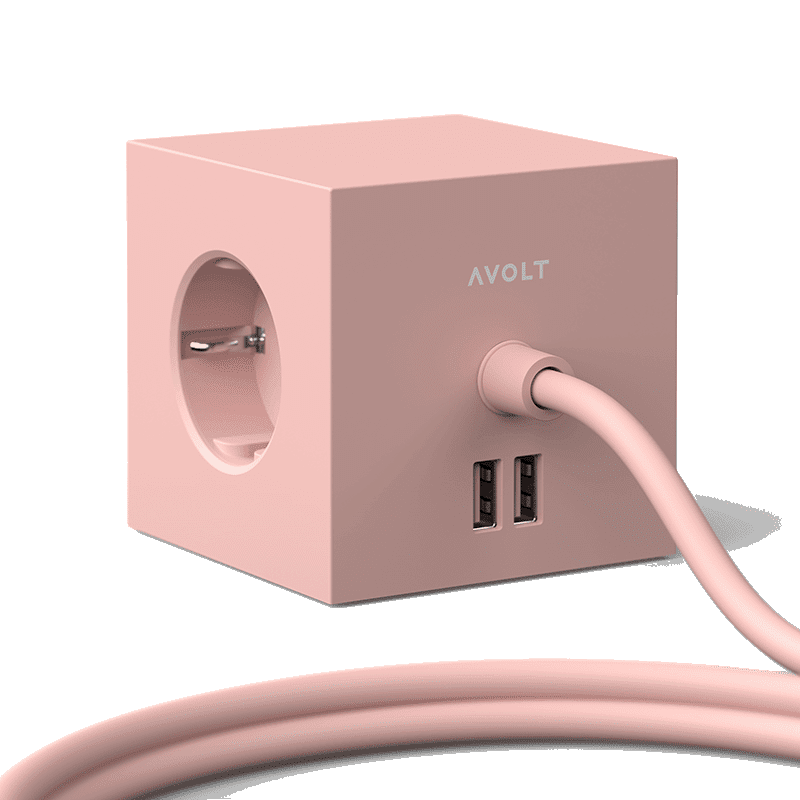 Square 1 USB & Magnet - Old Pink