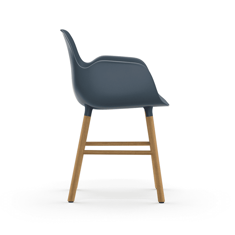 Form Armchair Blue/Oak