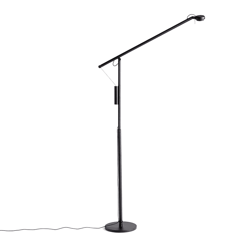 Fifty-Fifty vloerlamp - Soft Black