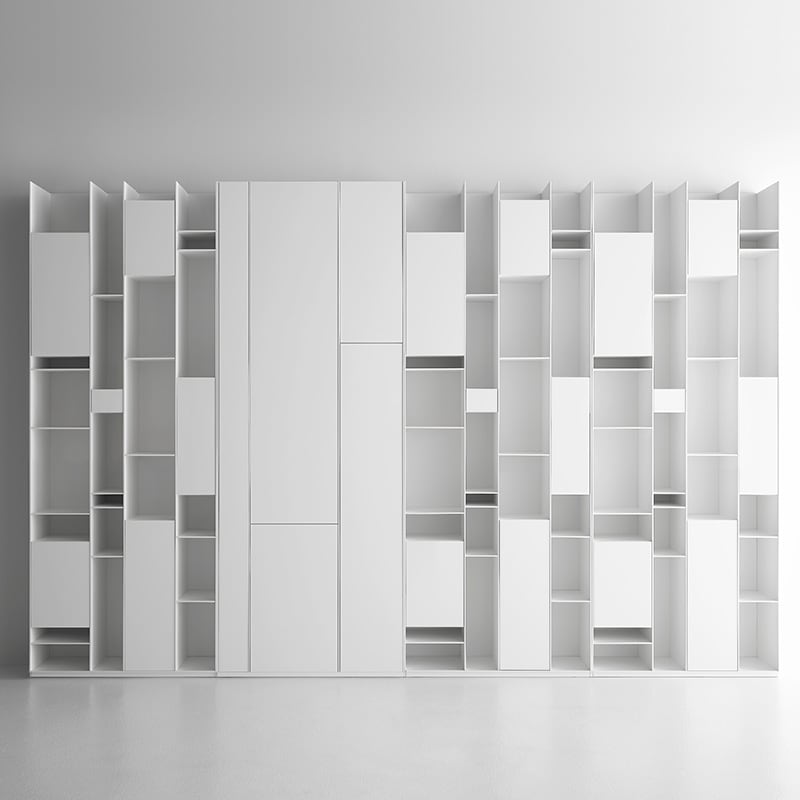 Random cabinet box (open/doors) / White X042 F006