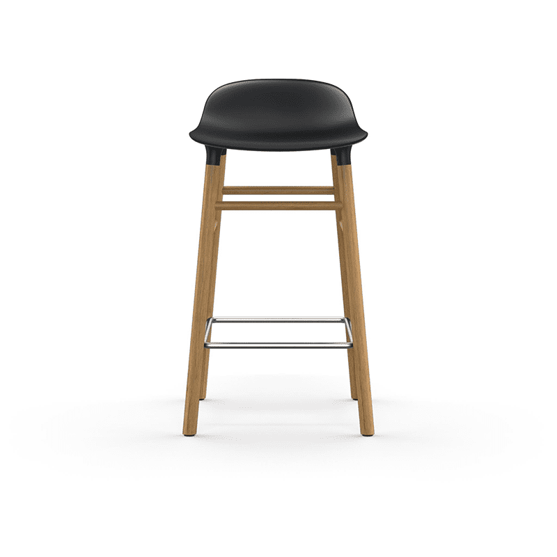 Form Barstool 65 cm Black/Oak