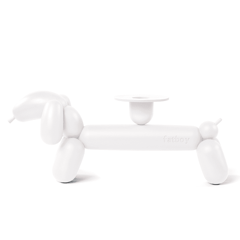 Can-dog kandelaar - White