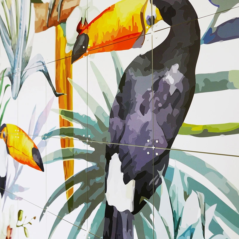 Tiger jungle & Toucan family - large