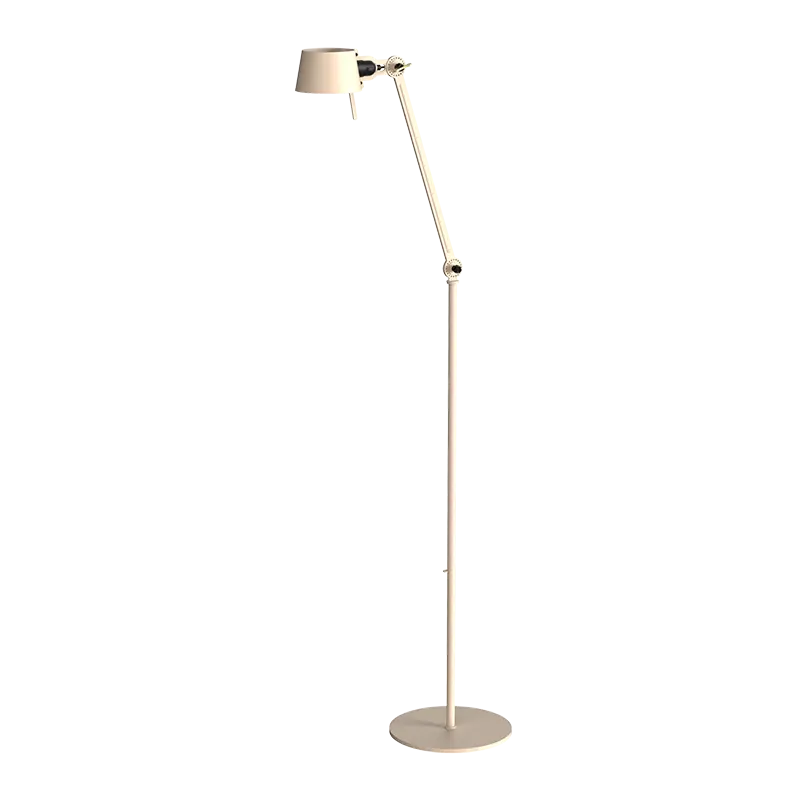 Bolt 1arm vloerlamp long - Lightning white