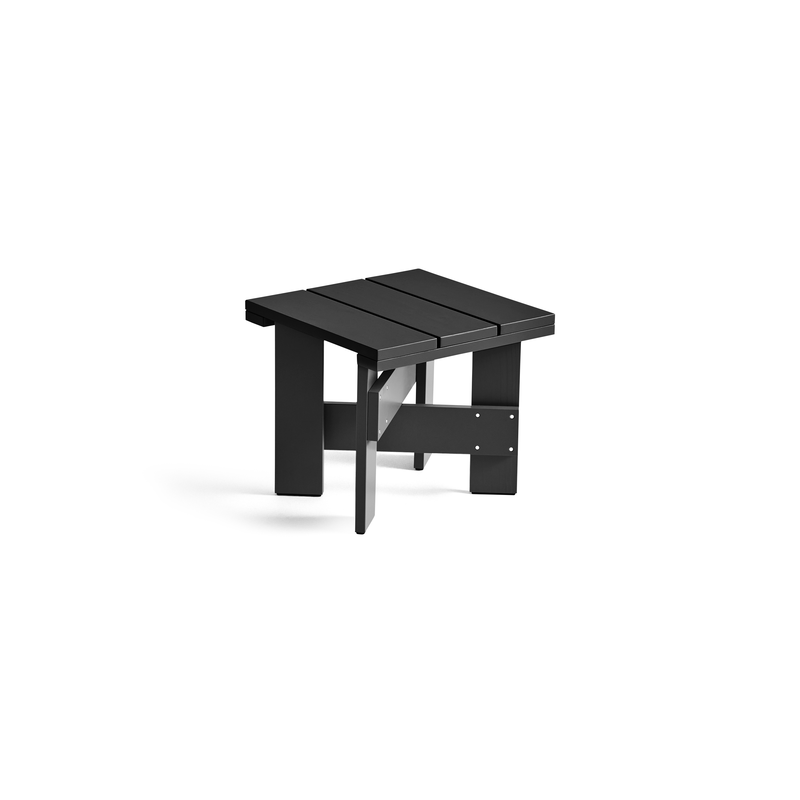 Crate low table - Black waterbased lacq pinewood