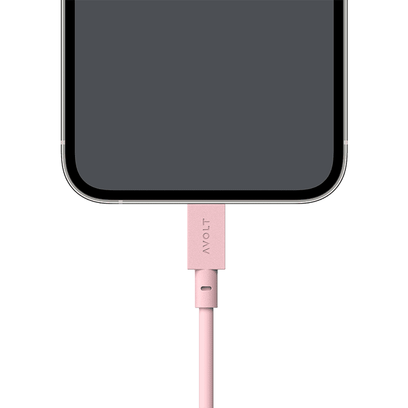 Cable 1 (USB A to lightning) - Old Pink
