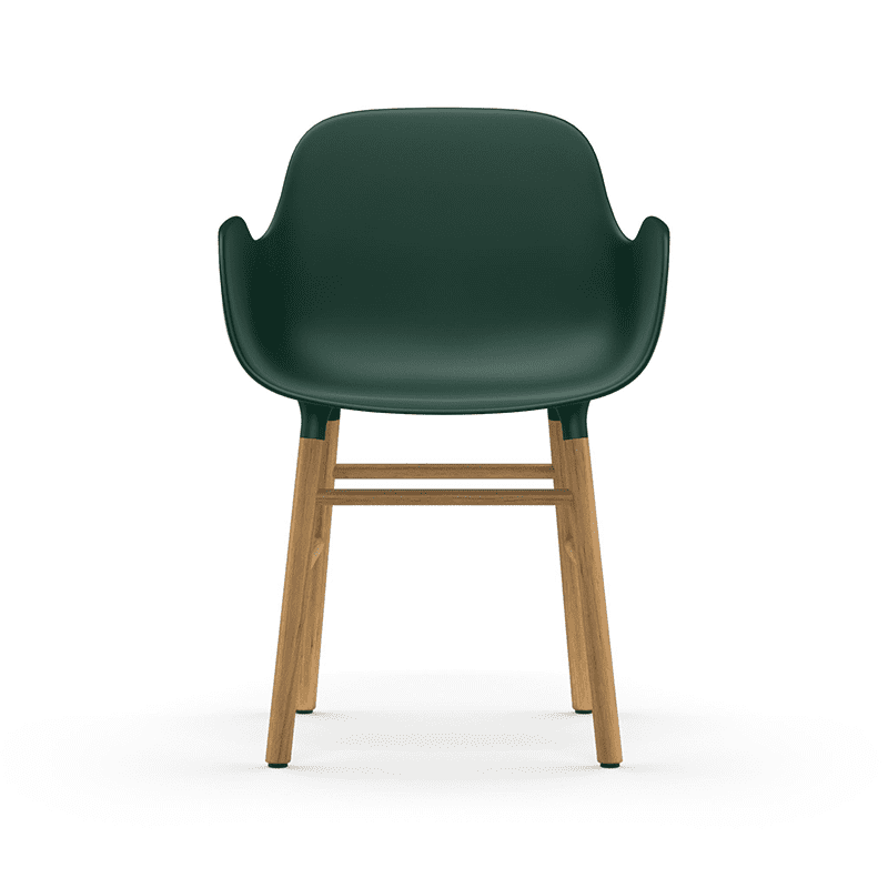 Form Armchair Green/Oak