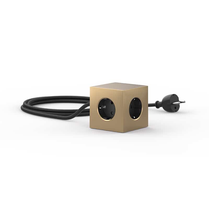 Square 1 USB & Magnet - Brass (Gold)