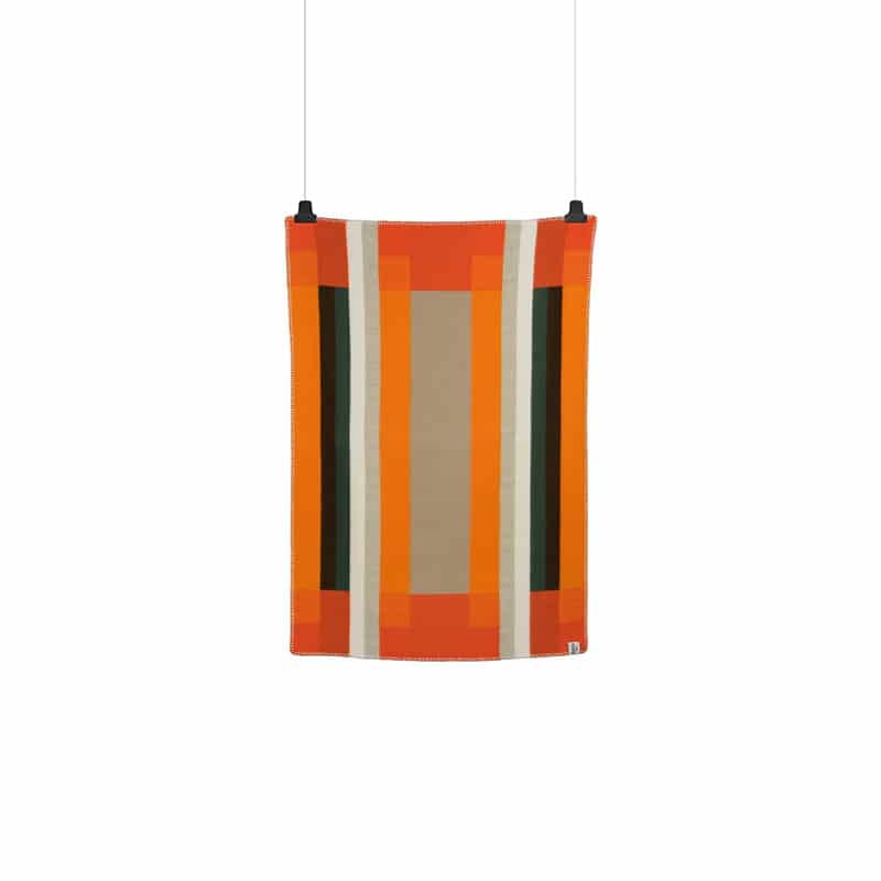 Mikkel half size throw - Orange