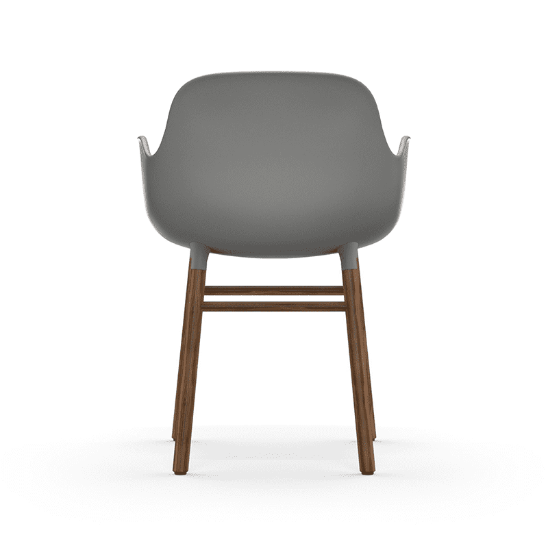 Form Armchair Grey/Walnut